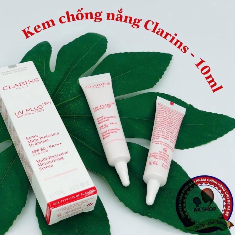 Kem chống nắng Clarins mini 10ml mẫu mới nhất 2021