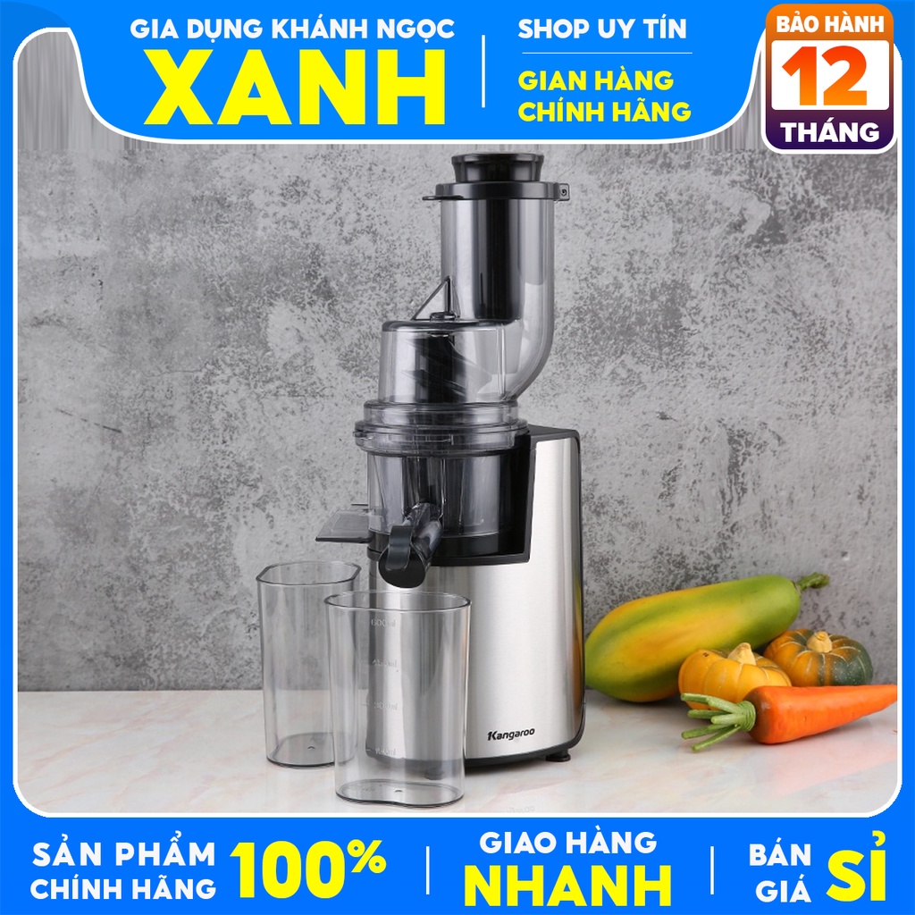 Máy ép chậm Kangaroo KG1B6 Hàng trưng bày - Thân máy được bọc inox cao cấp, Chân đế cao su chống trượt