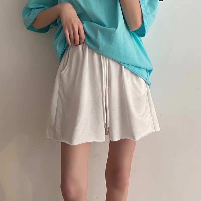 Quần short unisex / Quần đùi ngắn nữ vải trơn (kèm ảnh thật) | BigBuy360 - bigbuy360.vn