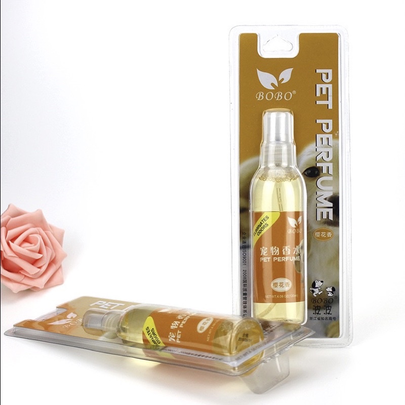 Nước hoa lưu hương, khử mùi hôi cho chó mèo BoBo 120ml