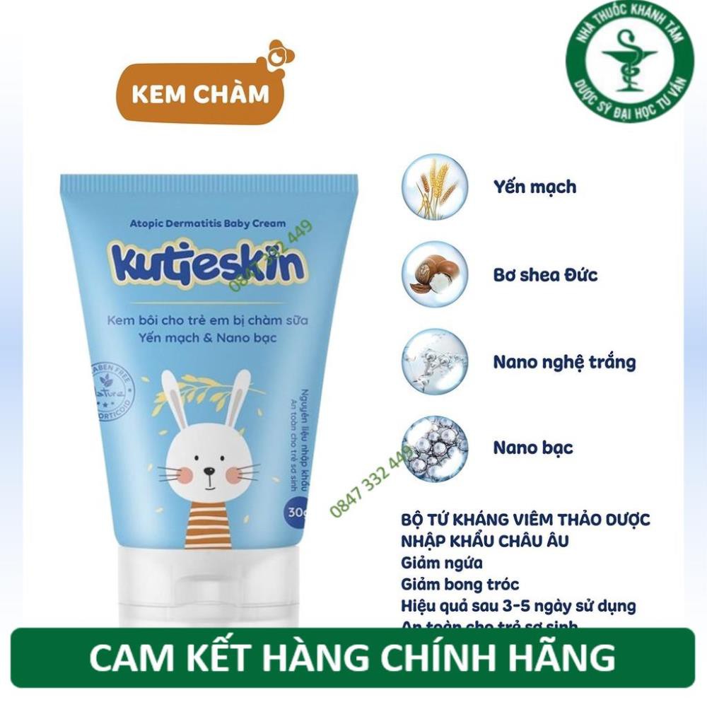 Kutieskin 30gr giành cho da em bé bị chàm , lác sữa