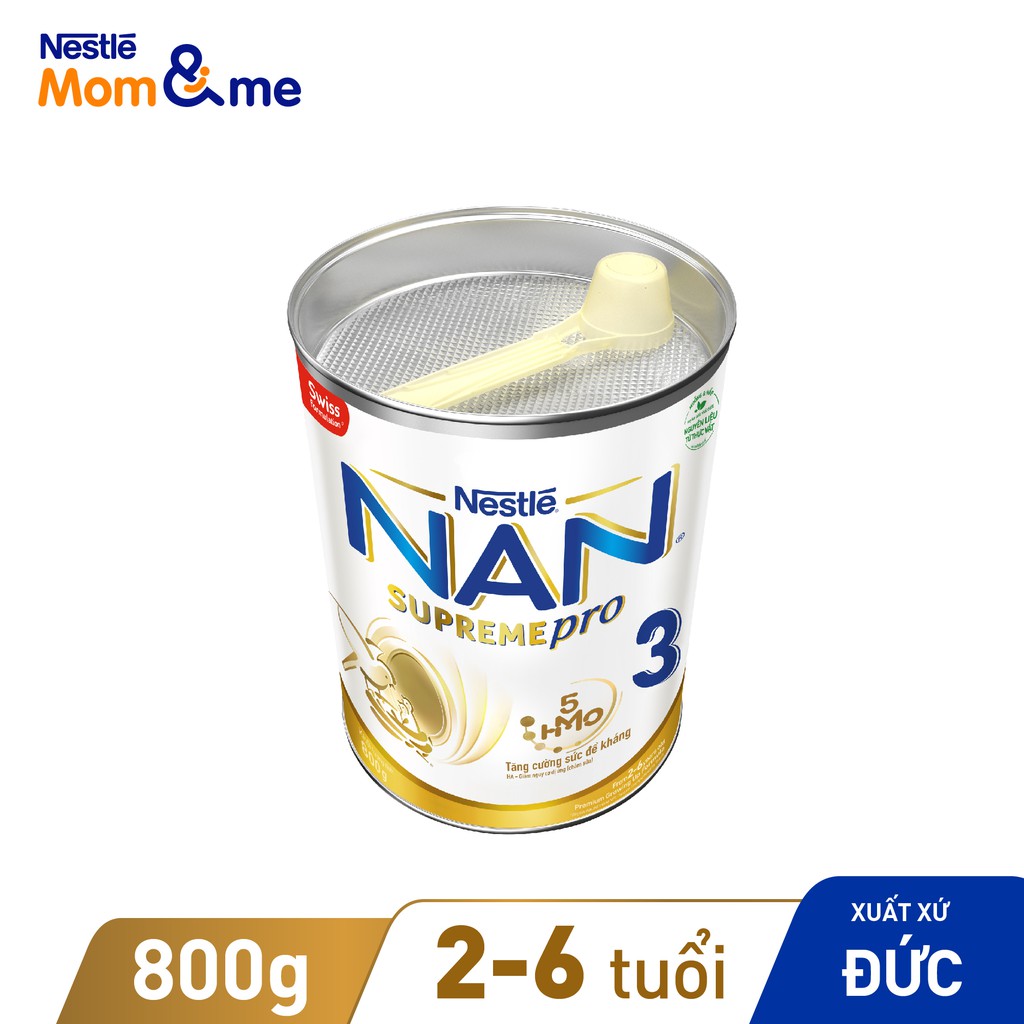 Sữa dinh dưỡng công thức Nestlé NAN SUPREMEPRO 3 lon 800g