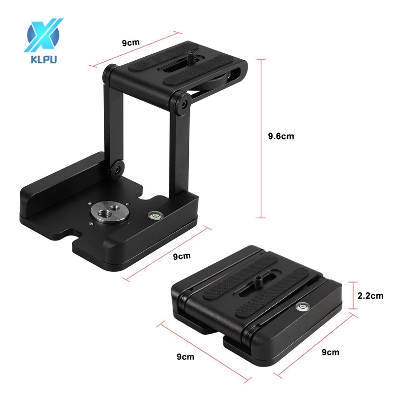 COD# Camera Pan Tilt Head Aluminum Alloy Z Type Foldable Quick Release Plate Stand Holder Slider Tripod For Canon Nikon Sony #VN