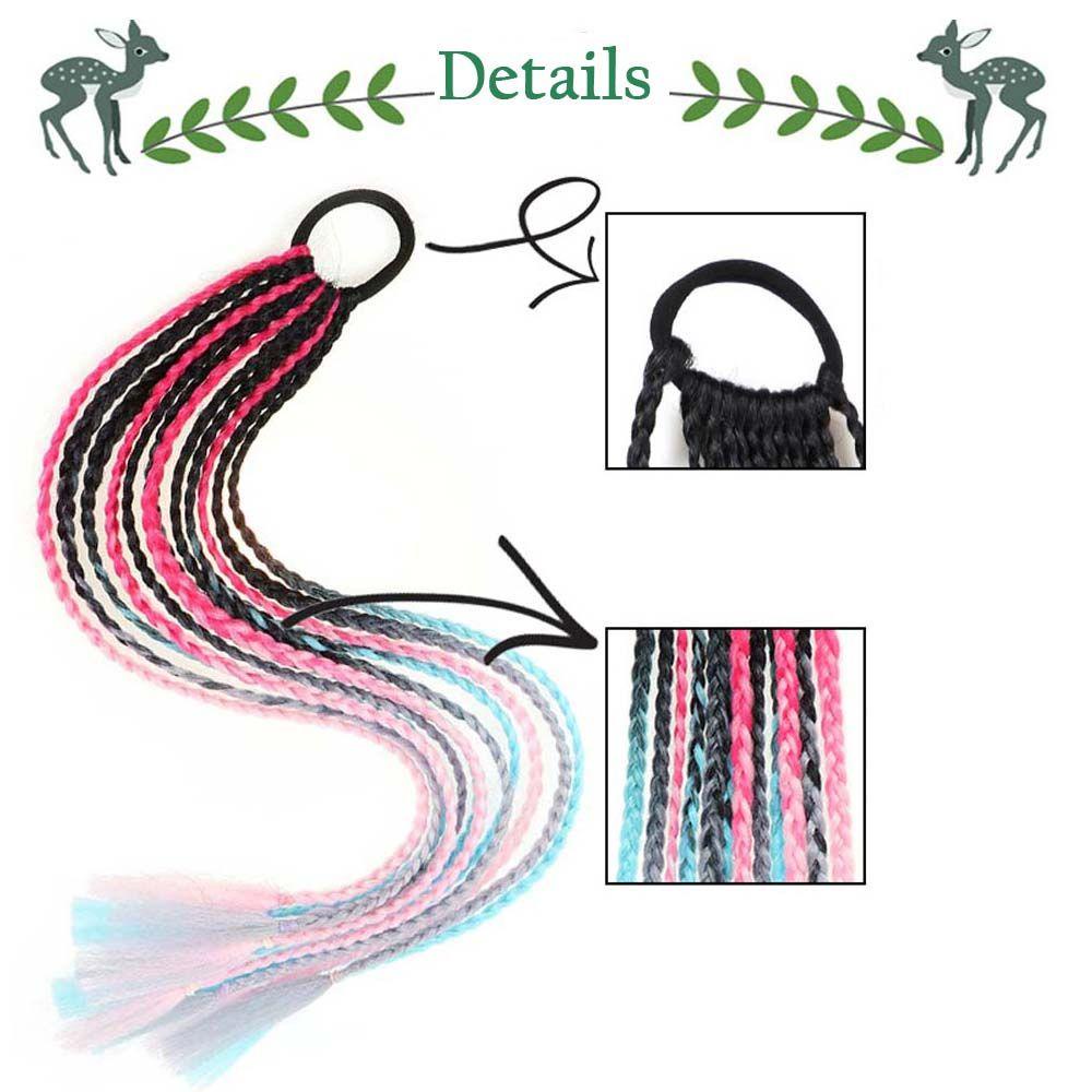 SOMEDAYZL Bím Tóc Giả Màu Gradient Thời Trang Dành Cho Nữ