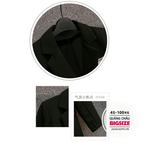BIGSIZE Nữ (45-100kg) Áo Khoác Dáng Ôm mỏng Thời Trang Mùa Thu Mới Trẻ Trung Cho Nữ | BigBuy360 - bigbuy360.vn