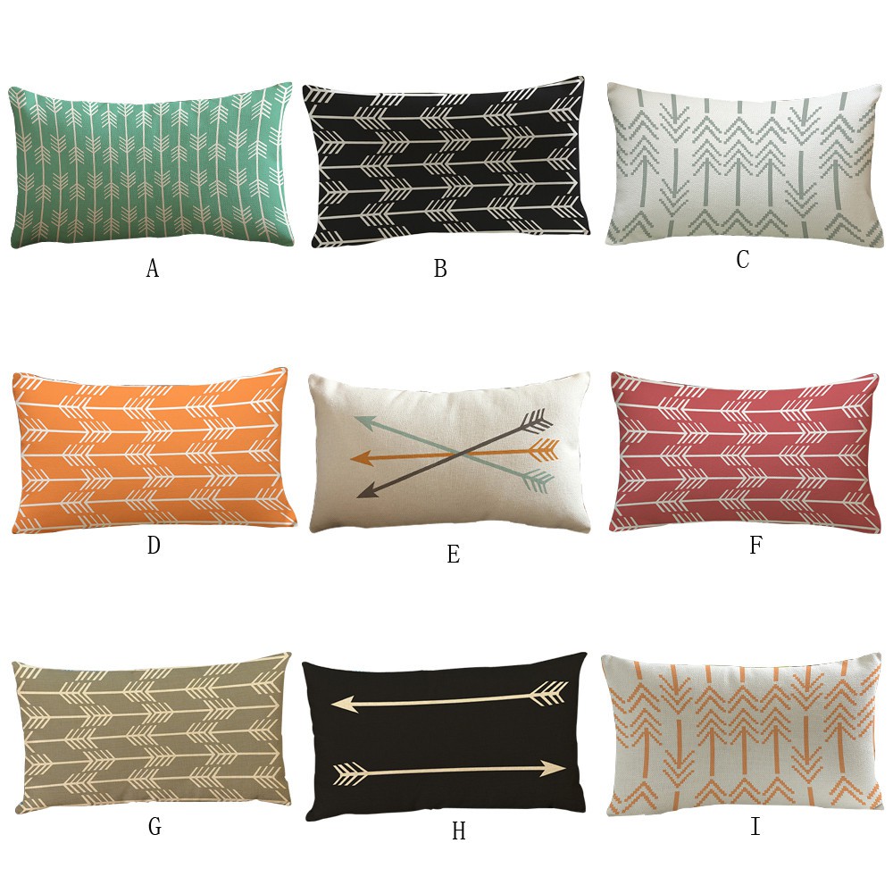 Vỏ gối in hình mũi tên