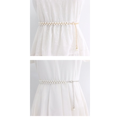 Mã Hd03- Đai váy chiết eo Ngọc trai xinh