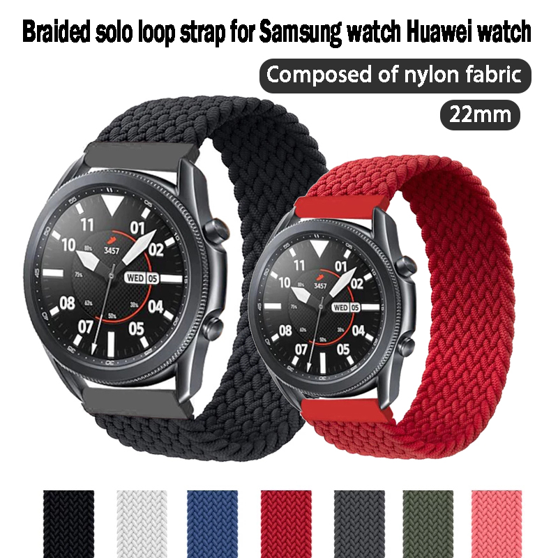 Dây Đeo Bện 22mm Cho Đồng Hồ Thông Minh Samsung Galaxy Watch 3 46mm Gt / 2 / 2e