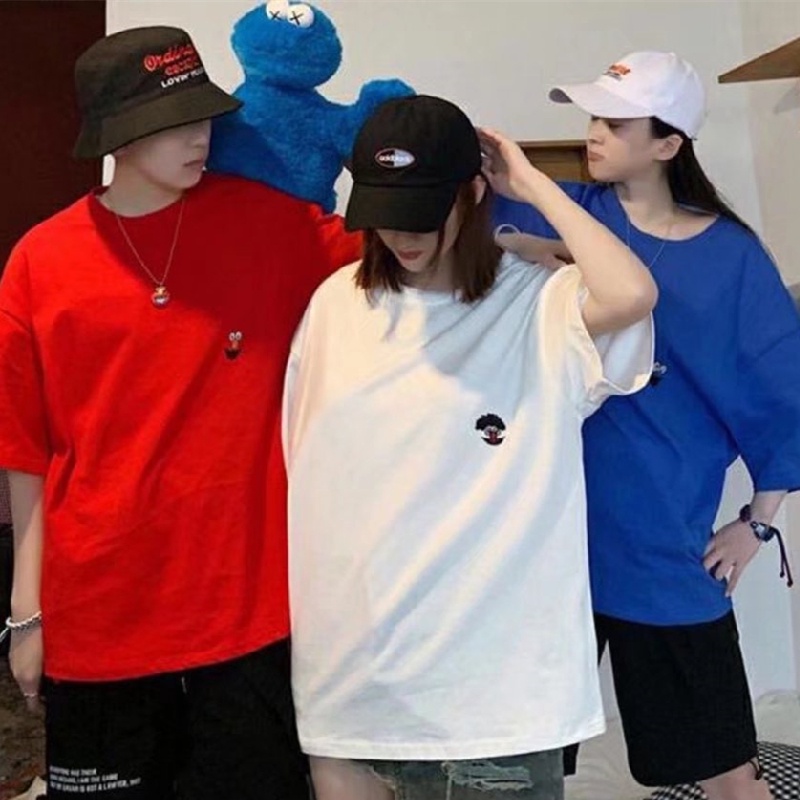 Áo Thun Nam Tay Ngắn Dáng Rộng Size M-5XL Phong Cách Hàn Quốc