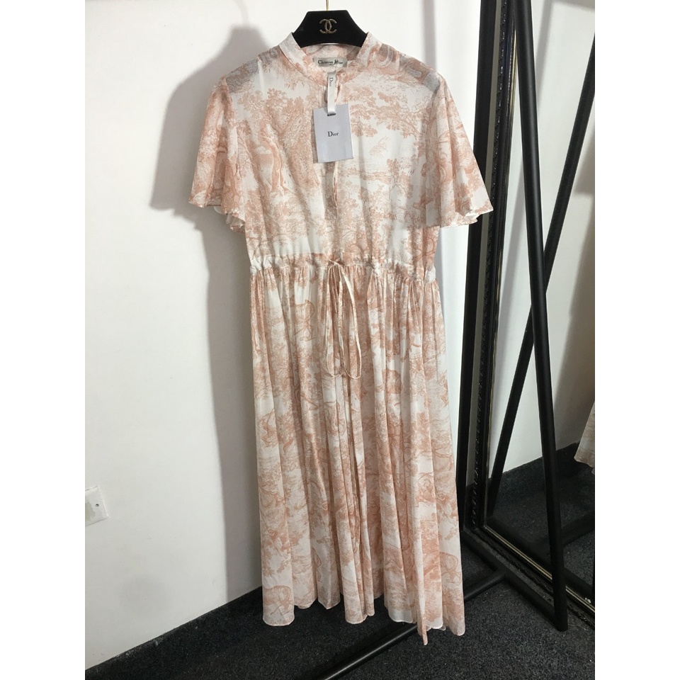 Đầm nữ thời trang cao cấp Christian Dior CD thiết kế thanh lịch, phong cách nhẹ nhàng