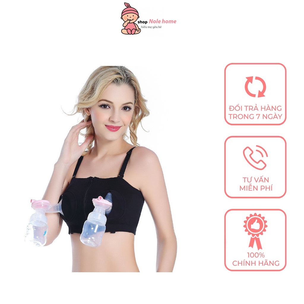 Áo Hút Sữa Rảnh Tay Fatzbaby Có Dây Vải Cotton Xịn Có Thể Điều Chỉnh Kích Thước Dùng Cho Máy Hút Sữa Điện Đôi