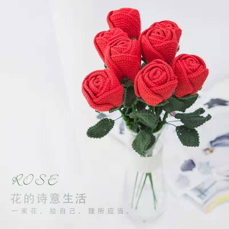 [DIY] Tự làm đan móc túi chất liệu hoa hướng dương Daisy len giả bó hoa Ngày lễ tình nhân món quà tự làm cho bạn gái