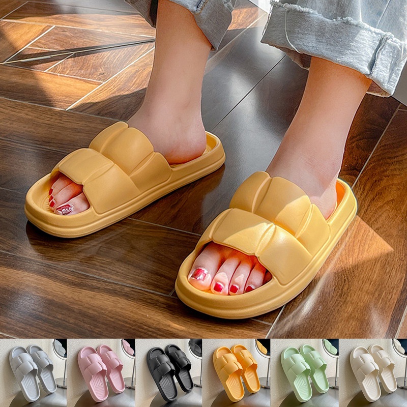 4cm Non-slip Soft Slippers Thick Sole Home Bathroom Sandal