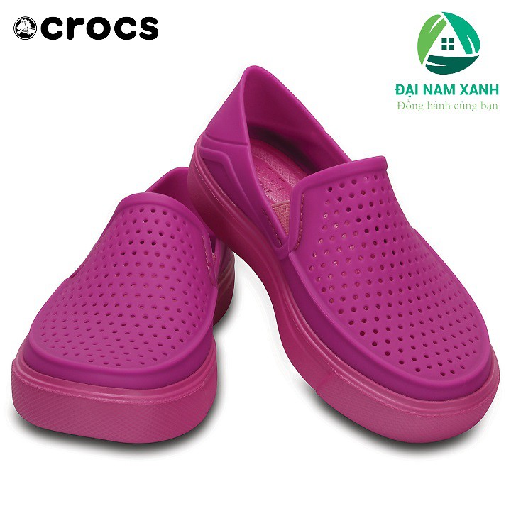 Giày Crocs Trẻ Em CitiLane Roka Slip-On (Màu Vibrant Violet)