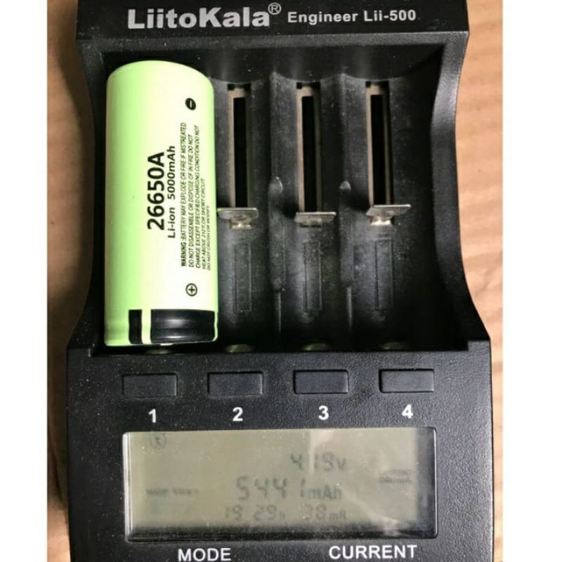 PIN Panasonic-26650 - 5000mah (5C) - 3.7v XẢ 25A