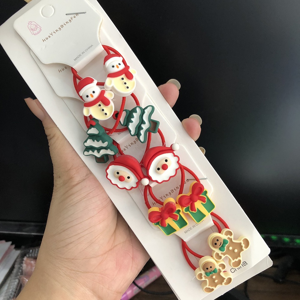 Set 2 (1 cặp) cột tóc noel cho bé dễ thương DTonline (tùy chọn)