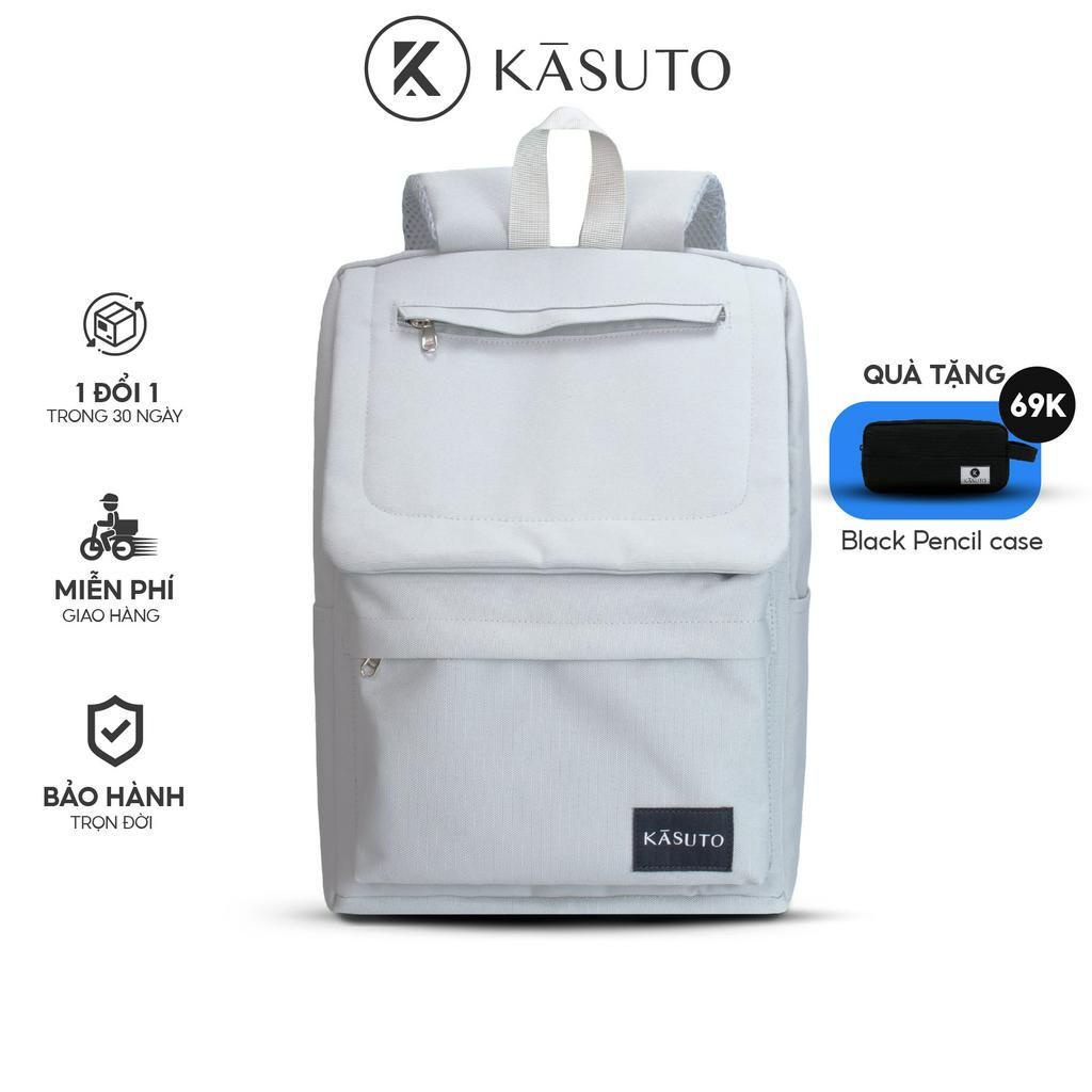 Balo Nam Nữ KASUTO Modern Backpack Màu Xám Vải Canvas Thời Trang Cao Cấp