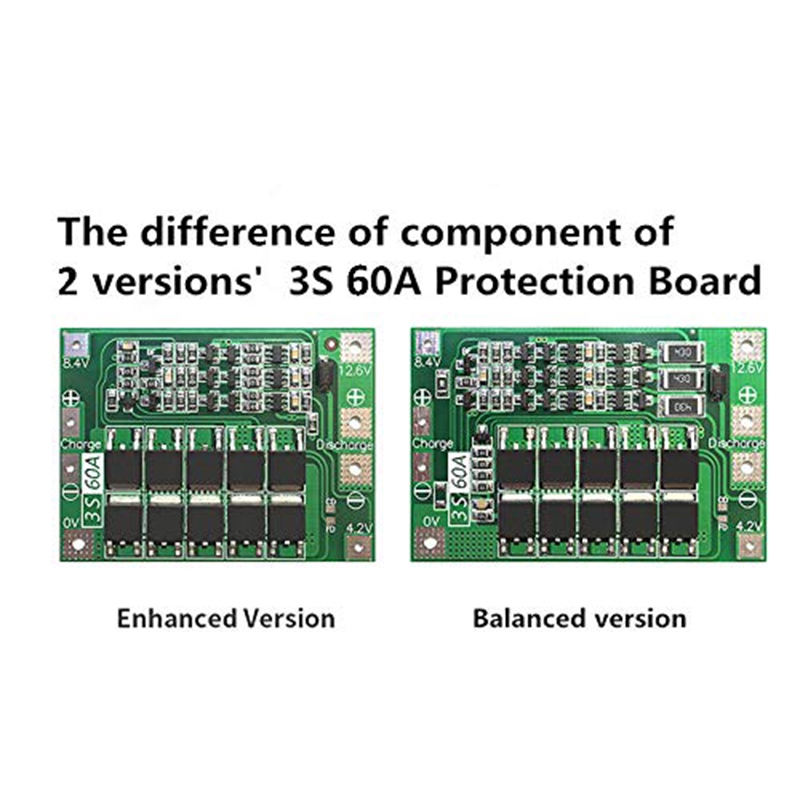 Bảng Mạch Bảo Vệ Pin Li-Ion 3s 60a Bms 11.1v 12.6v 18650