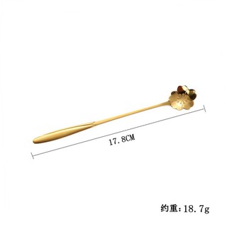 Thìa cafe, muỗng cà phê inox 304 cao cấp, hai màu vàng bạc sang trọng hoa văn siêu đẹp trang trí bàn ăn, decor  MTC06