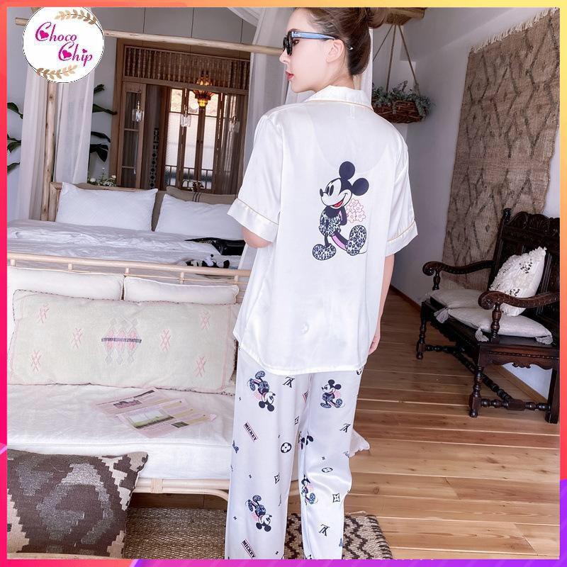 [FreeShip – Xả kho] Pijama Lụa Cao Cấp|Đồ Ngủ Lụa Chất Bao Đẹp, Siêu Cute Mã PI 7801 - Chocochip Shop