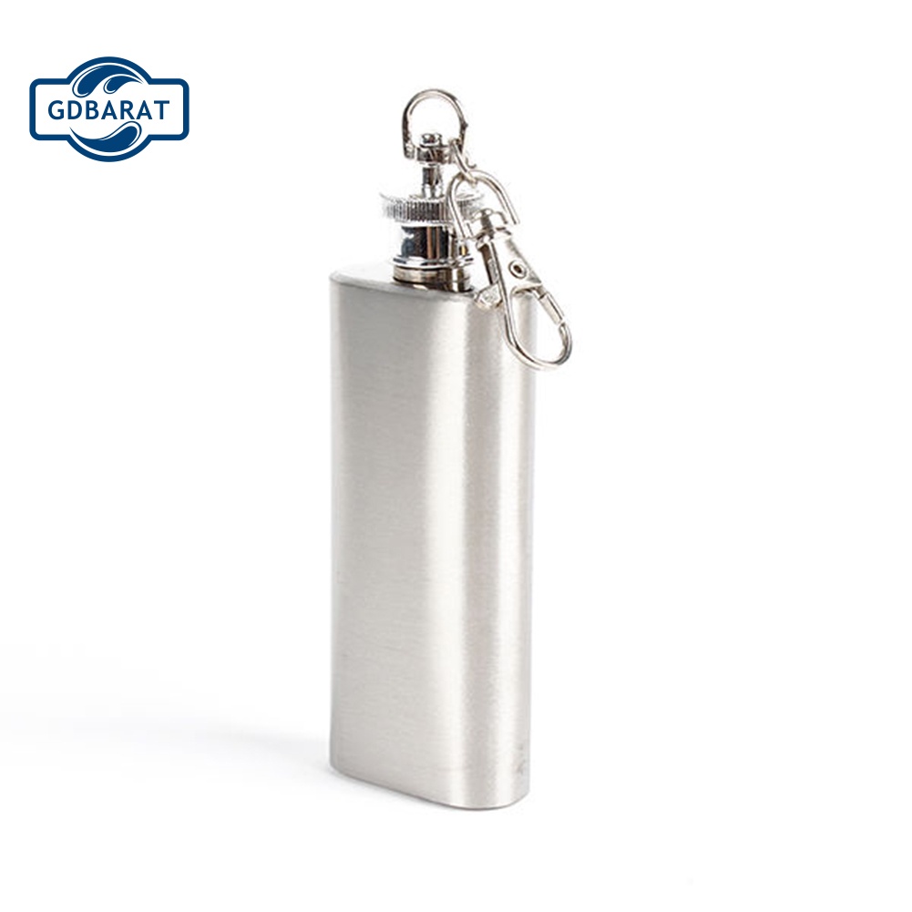 Bình Đựng Rượu Mini Bằng Thép Không Gỉ 2oz Có Nắp Vặn