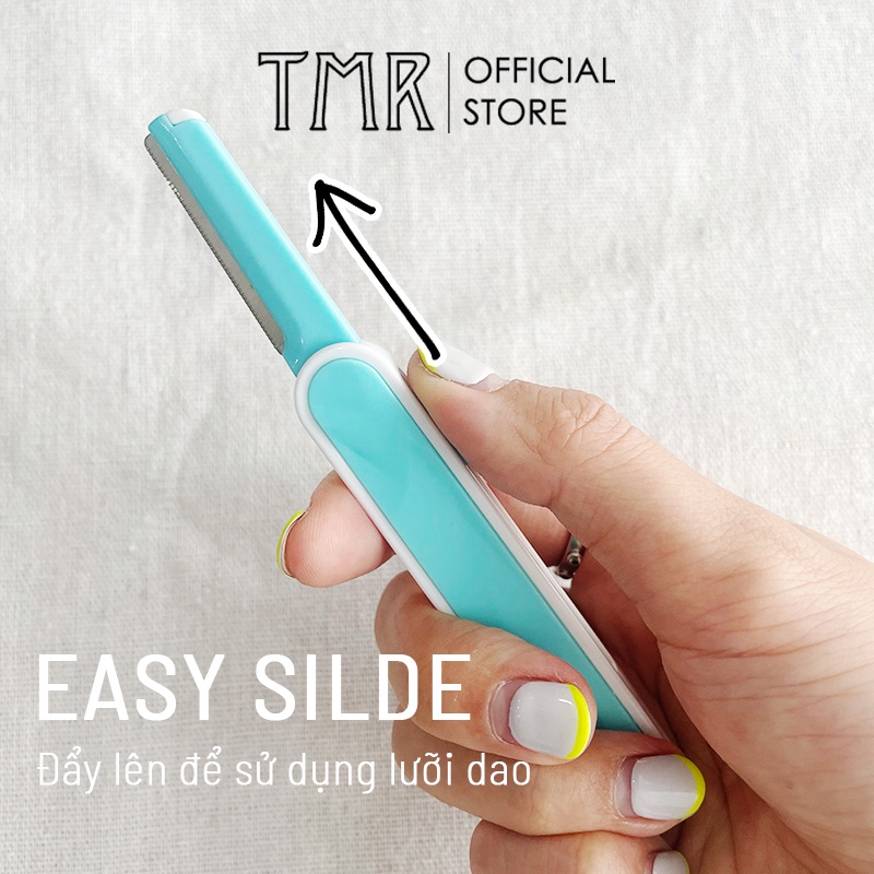 Dao Cạo Chân Mày TMR, Tỉa Lông Mày, Chân Mày, Tóc Mái màu Xanh dương 1 chiếc