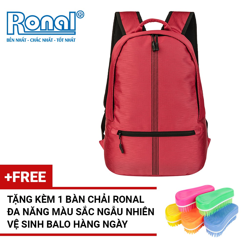 Ba lô Ronal BL85 tặng kèm 1 bàn chải nhựa Ronal đa năng vệ sinh balo hàng ngày