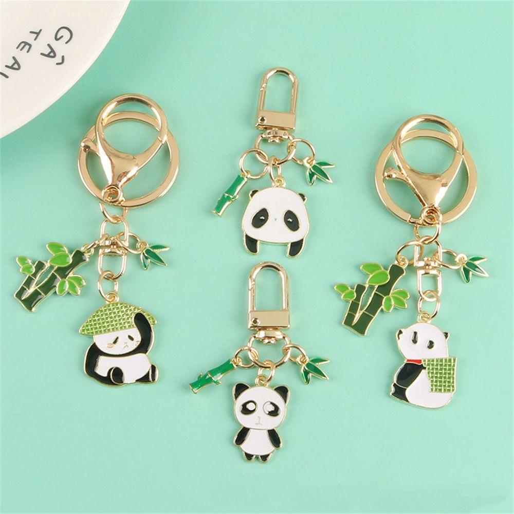 Móc Khóa Hình Gấu Trúc Dễ Thương Giá Đỡ