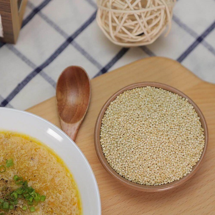 Hạt Diêm Mạch (Quinoa) Trắng Hữu Cơ Peru SMILENUTS Túi 2Kg