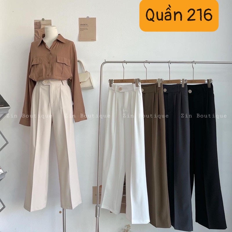 Quần suông ống rộng công sở Q217 | WebRaoVat - webraovat.net.vn