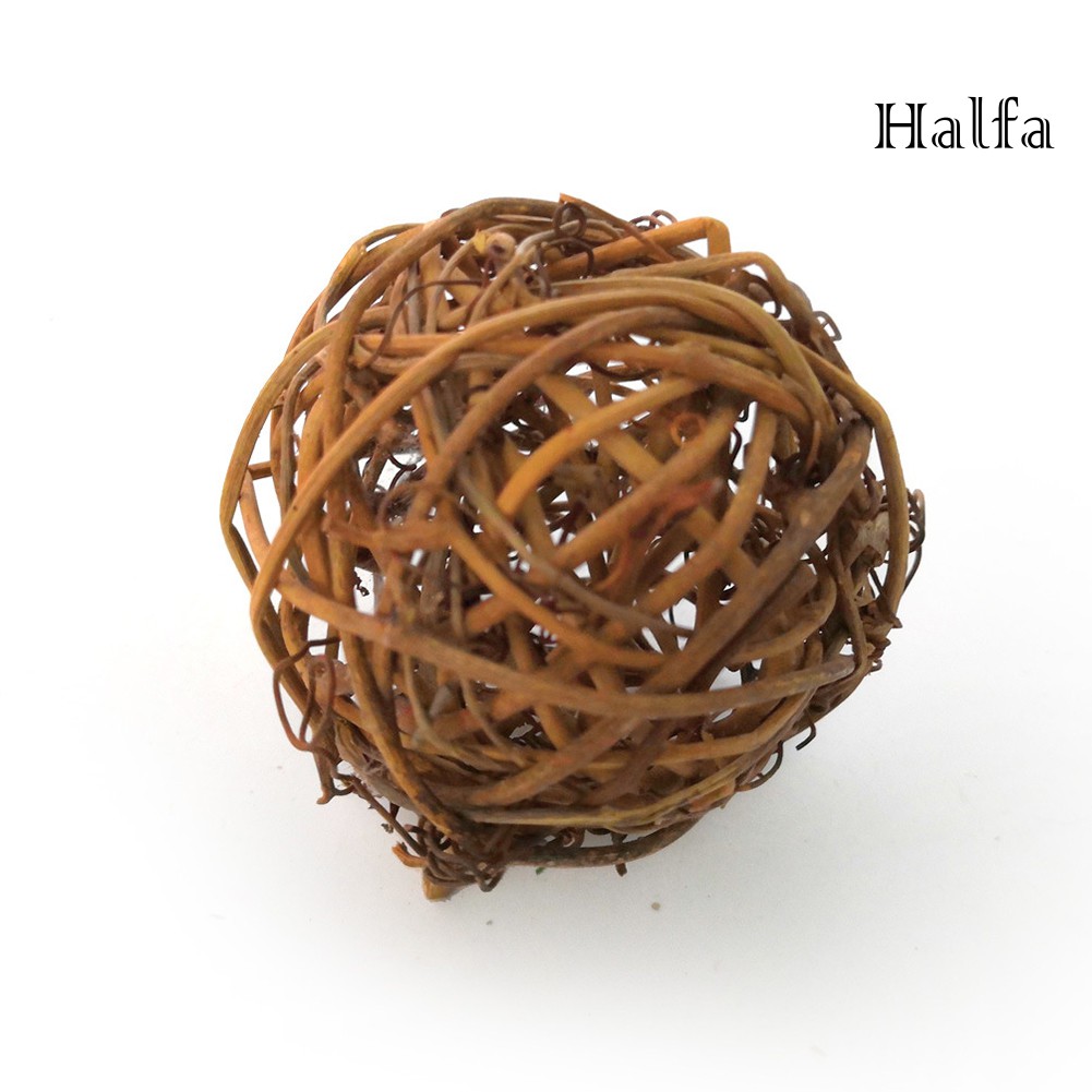 Bộ 4 Quả Bóng Rơm Chống Cắn Dùng Làm Đồ Chơi Cho Chim Vẹt