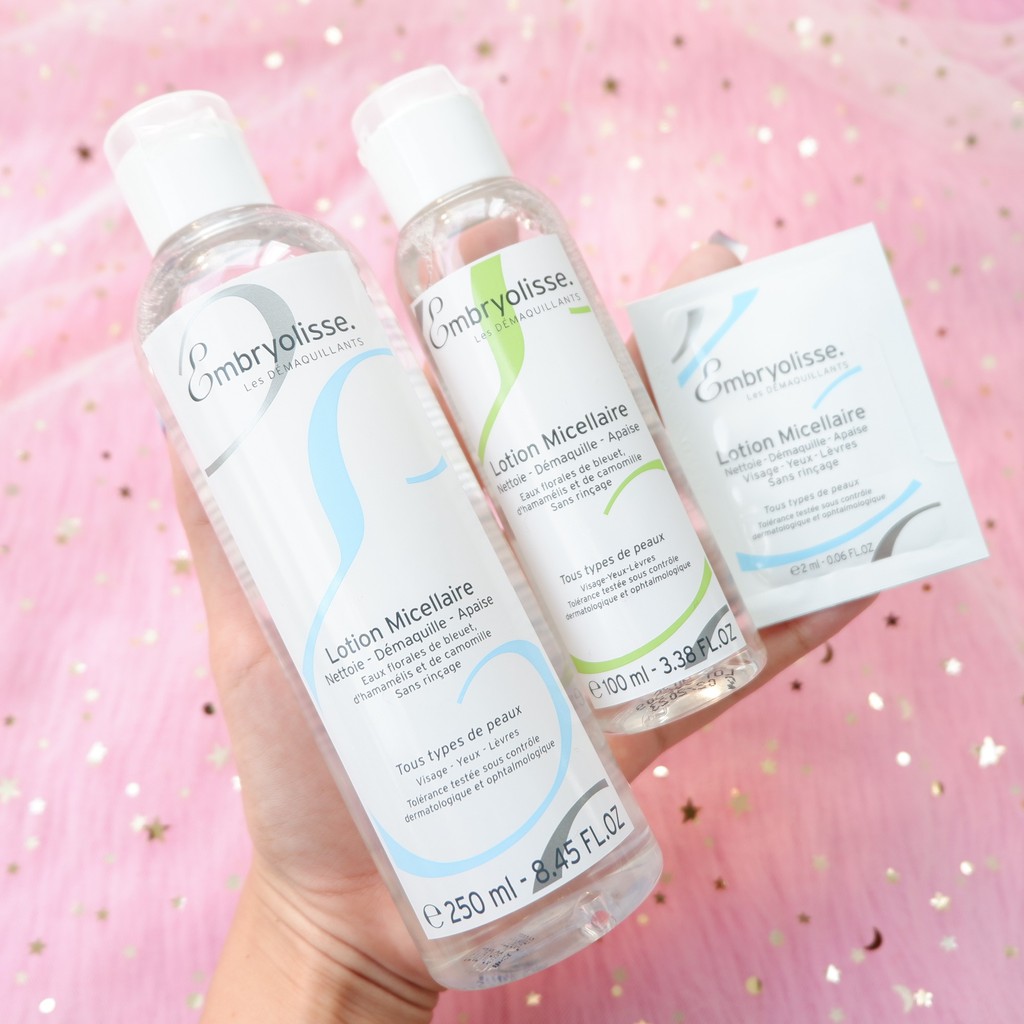 Nước tẩy trang Embryolisse Micellaire Lotion dịu nhẹ, sạch sâu 2ml - 100ml - 250ml chính hãng Pháp NPP Shoptido | BigBuy360 - bigbuy360.vn