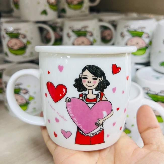 Cốc Sứ Ly Sứ Dễ Thương Cốc Gia Đình Gốm Sứ Cao Cấp Bát Tràng Nhận In Logo In Ảnh, Viết Tên Theo Yêu Cầu