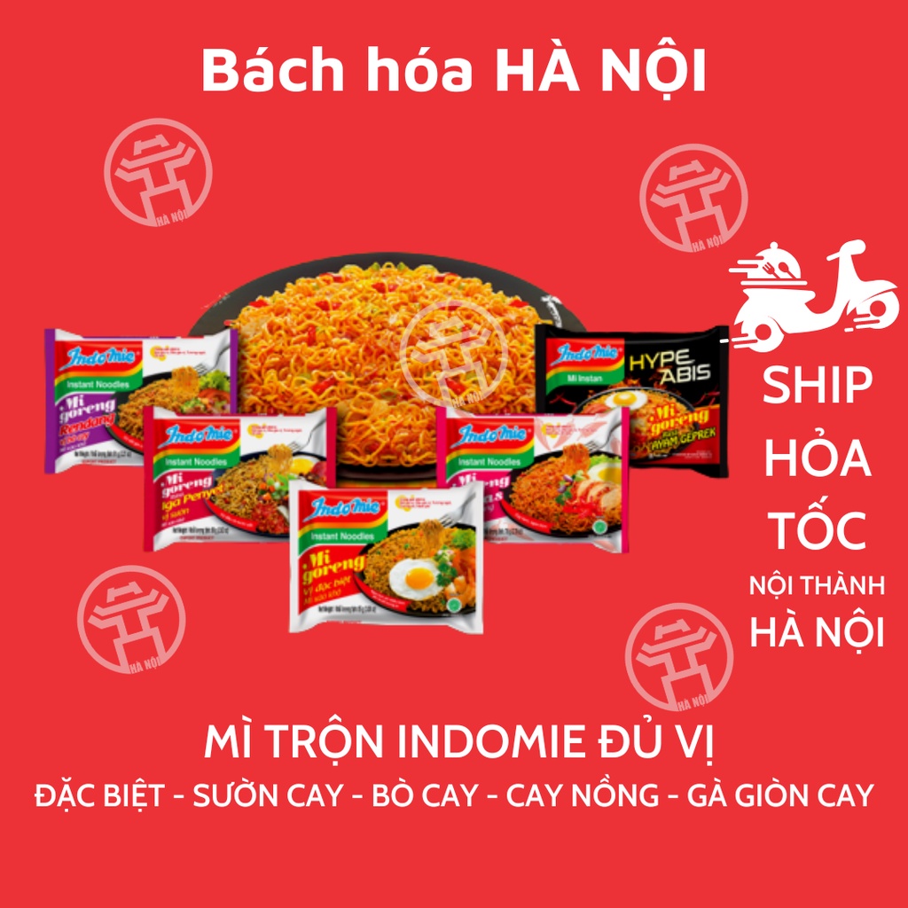 Mì xào khô / Mì Trộn Indomie Mi Goreng Ngon số 1 Thế Giới (Đủ Vị)