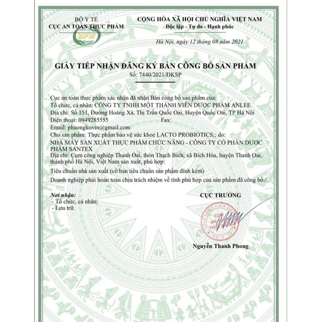 Men Vi sinh Lacto Probiotics - Cân bằng hệ vi sinh đường ruột, bảo vệ hệ tiêu hoá cho trẻ