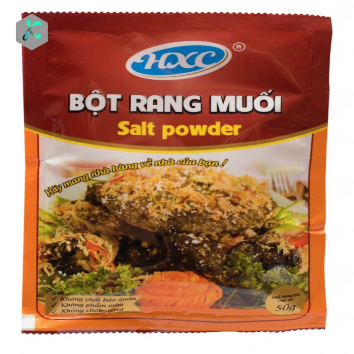 Bột rang muối ,gia vị gà rang muối Thương hiệu HXC gói 50g,150g, 400g