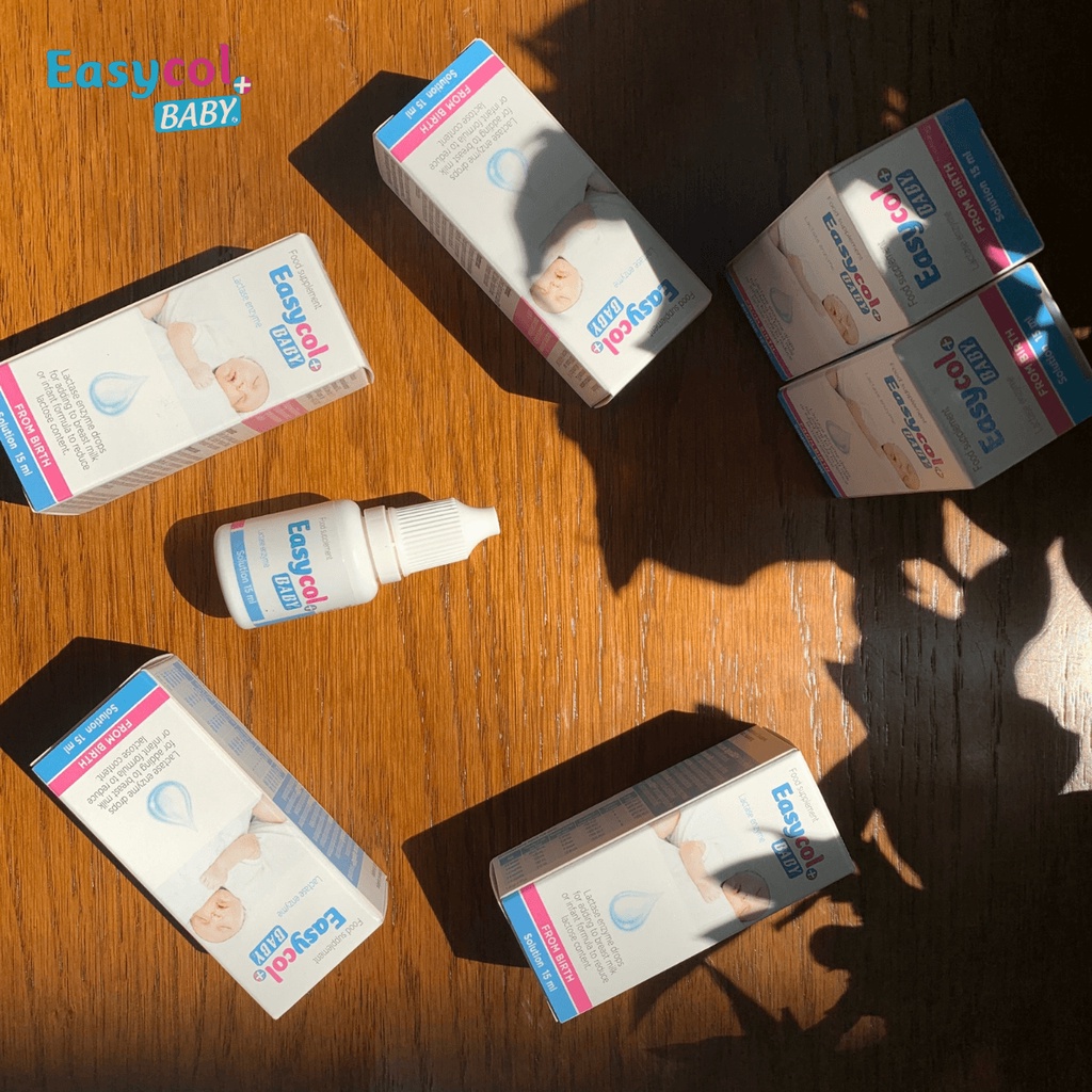 Enzym lactase  Easycol Baby cho trẻ bất dung nạp Lactose cải thiện tiêu hóa nhập khẩu Châu Âu dung tích 15ml