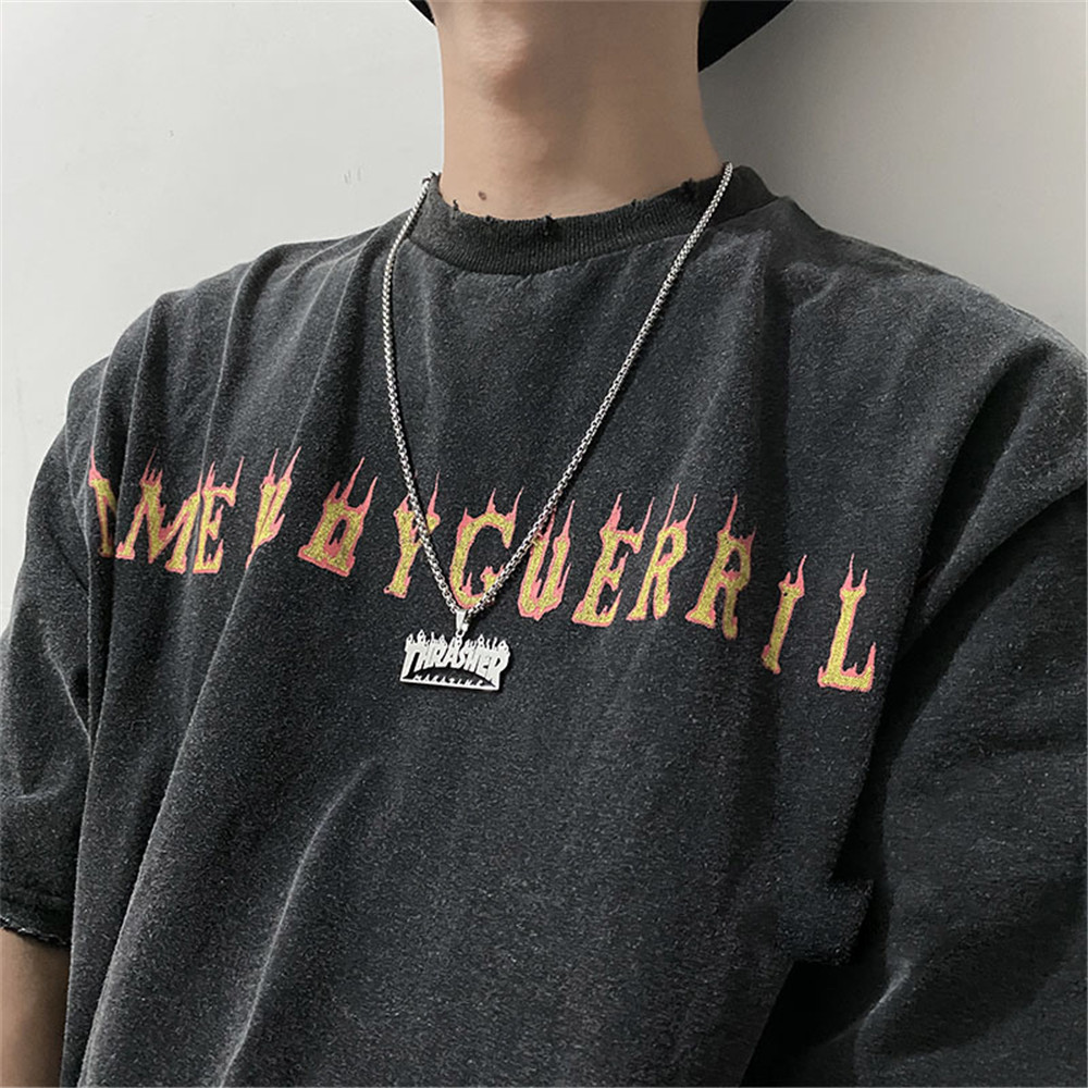 Vòng cổ phong cách đường phố Hip Hop thời trang THRASHER