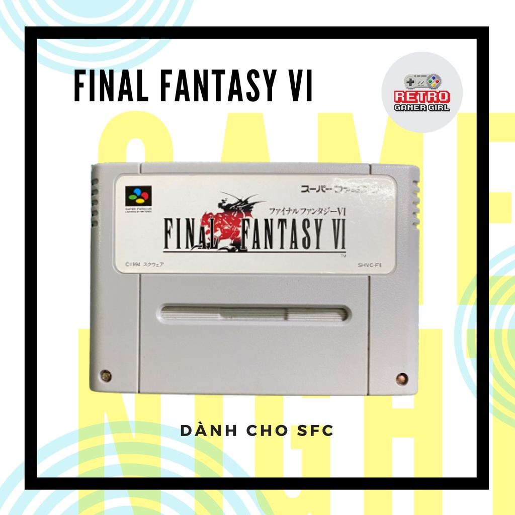 Trò chơi Final Fantasy VI Super Famicom hàng nội địa Nhật