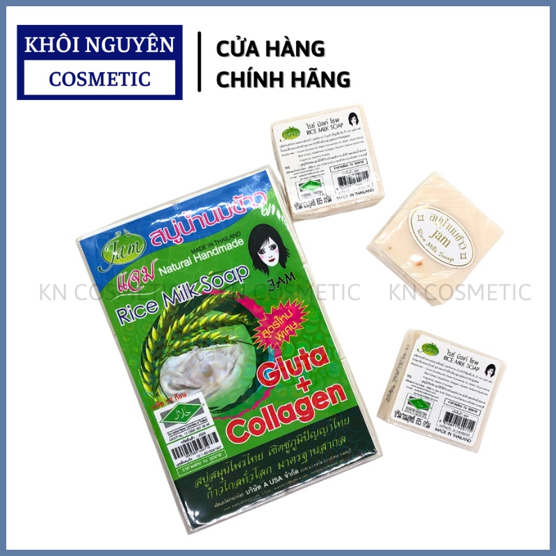 Xà phòng cám gạo Thái Lan JAM RICE MILK SOAP 65gr