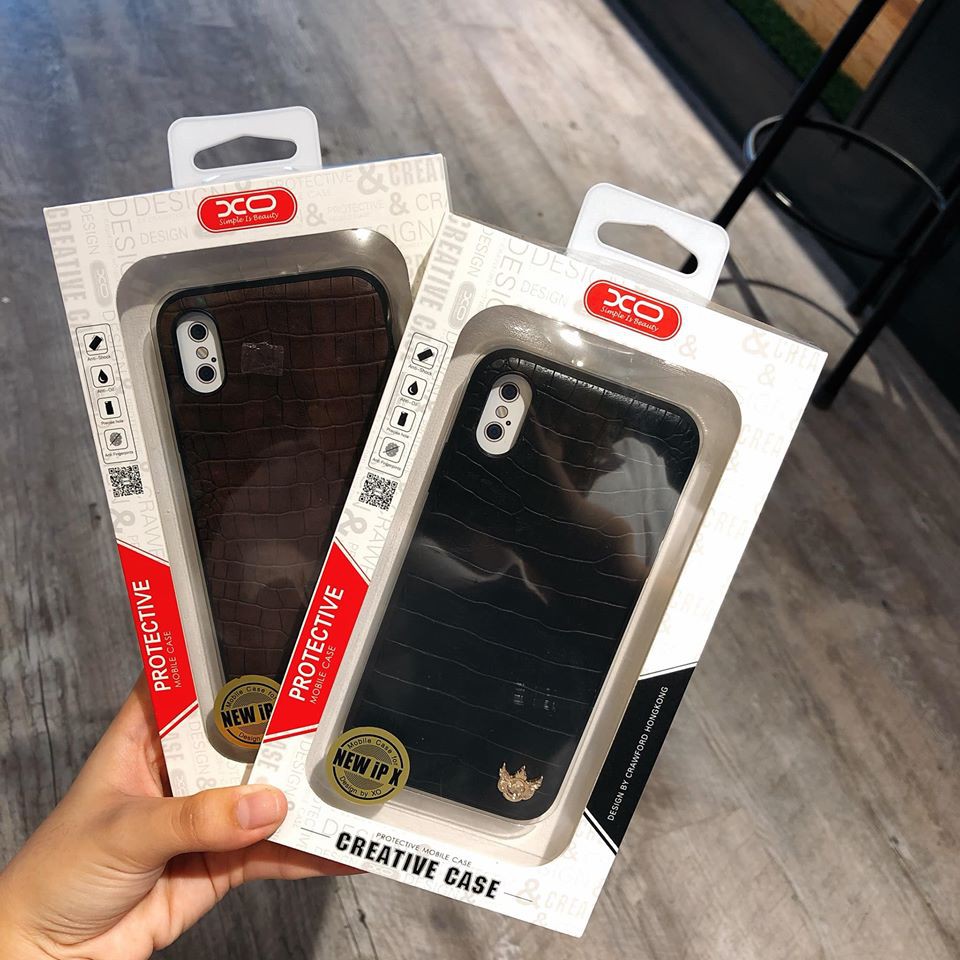 Ốp lưng da cá sấu XO iphone X/S8/ S8 Plus