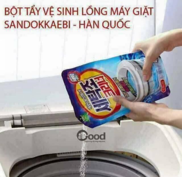 [FREE SHIP&gt;50K]BỘT TẨY VỆ SINH LỒNG MÁY GIẶT HÀN QUỐC 450G SIÊU SẠCH.