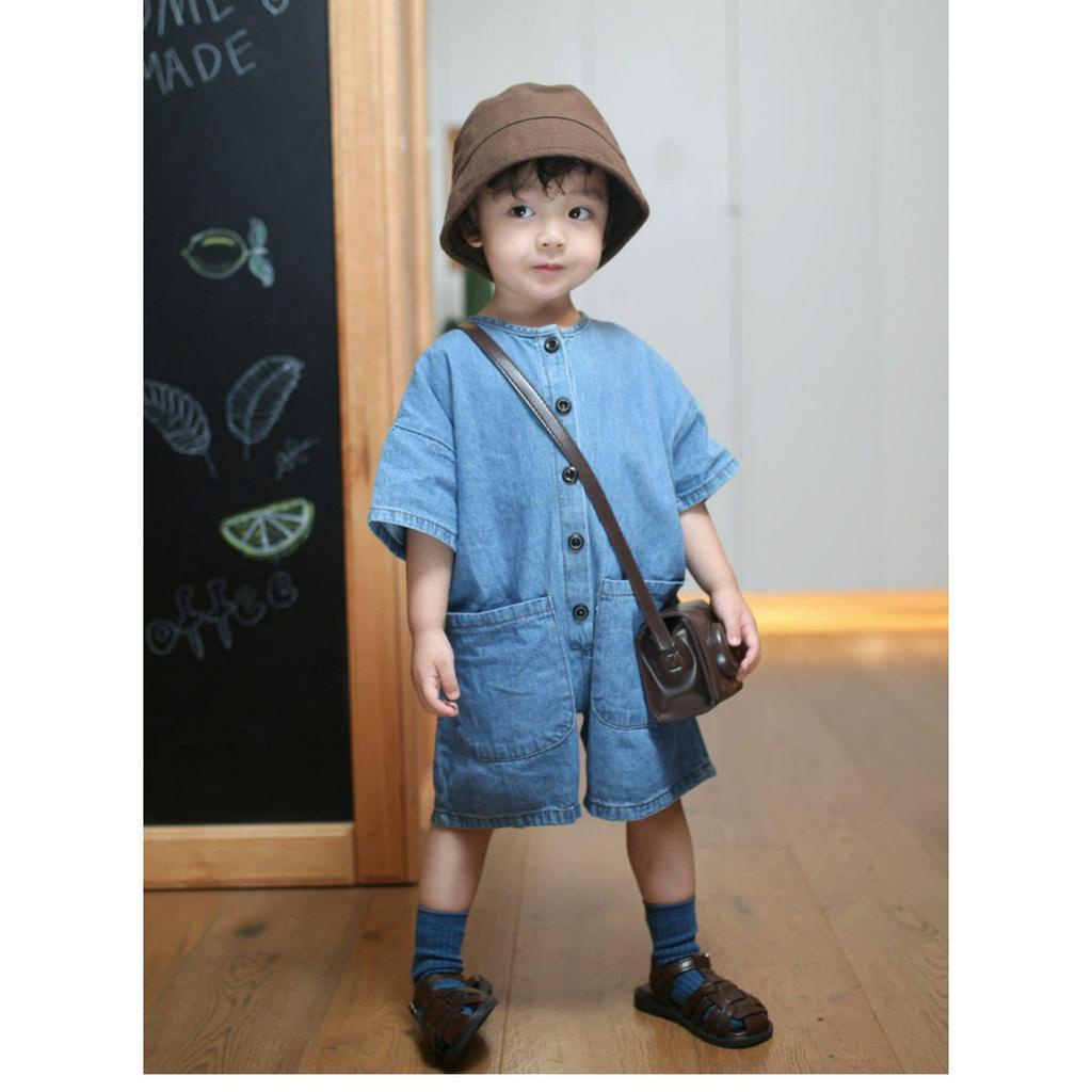 Jum Bò Cho Bé, Bộ Đồ Liền Thân TOMKIDS Jum Jean, Áo Liền Quần Cho Bé Phong Cách Hàn Quốc Cao Cấp Thoáng Mát