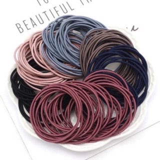 Combo 100 chun buộc tóc nhiều màu