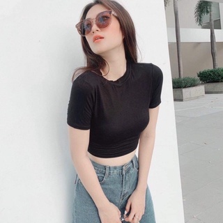 Áo Thun Croptop Nữ Form Dứoi 55kg