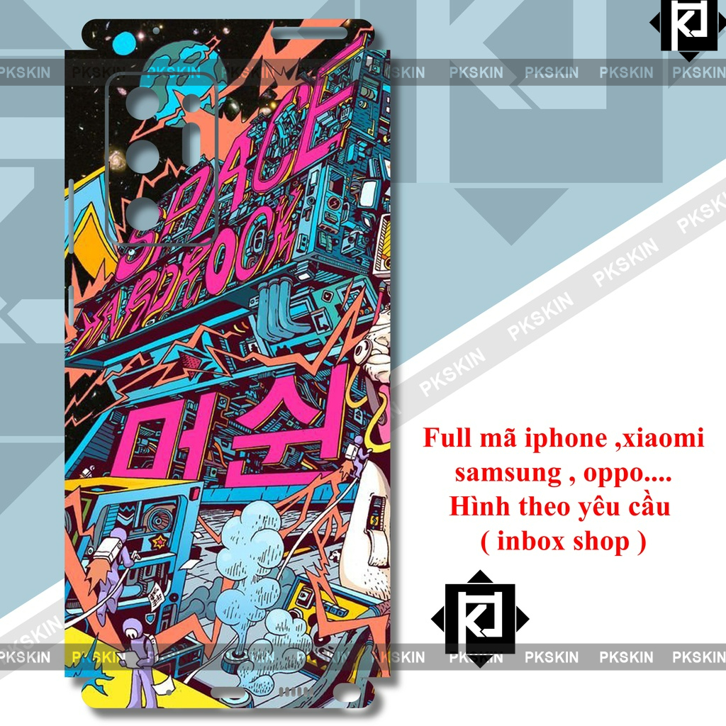 Miếng dán skin full viền samsung Note 20 ultra , S22 ultra , Note 10 , Note 10 plus , S21 , S22 plus , S21 ultra in hình