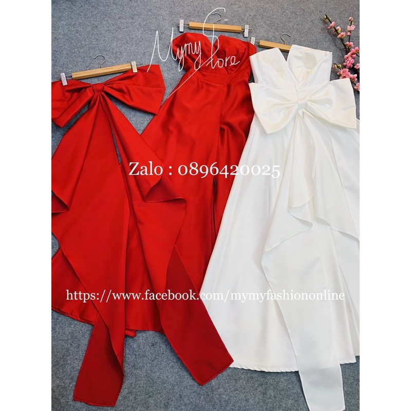 Đầm dự tiệc mặc cưới mặc được 2 kiểu TRIPBLE T DRESS - size M/L (kèm ảnh/video thật) MS308V