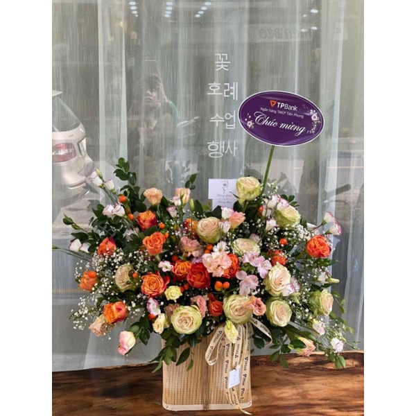 Hoa lẵng tươi sự kiện khai trương sinh nhật