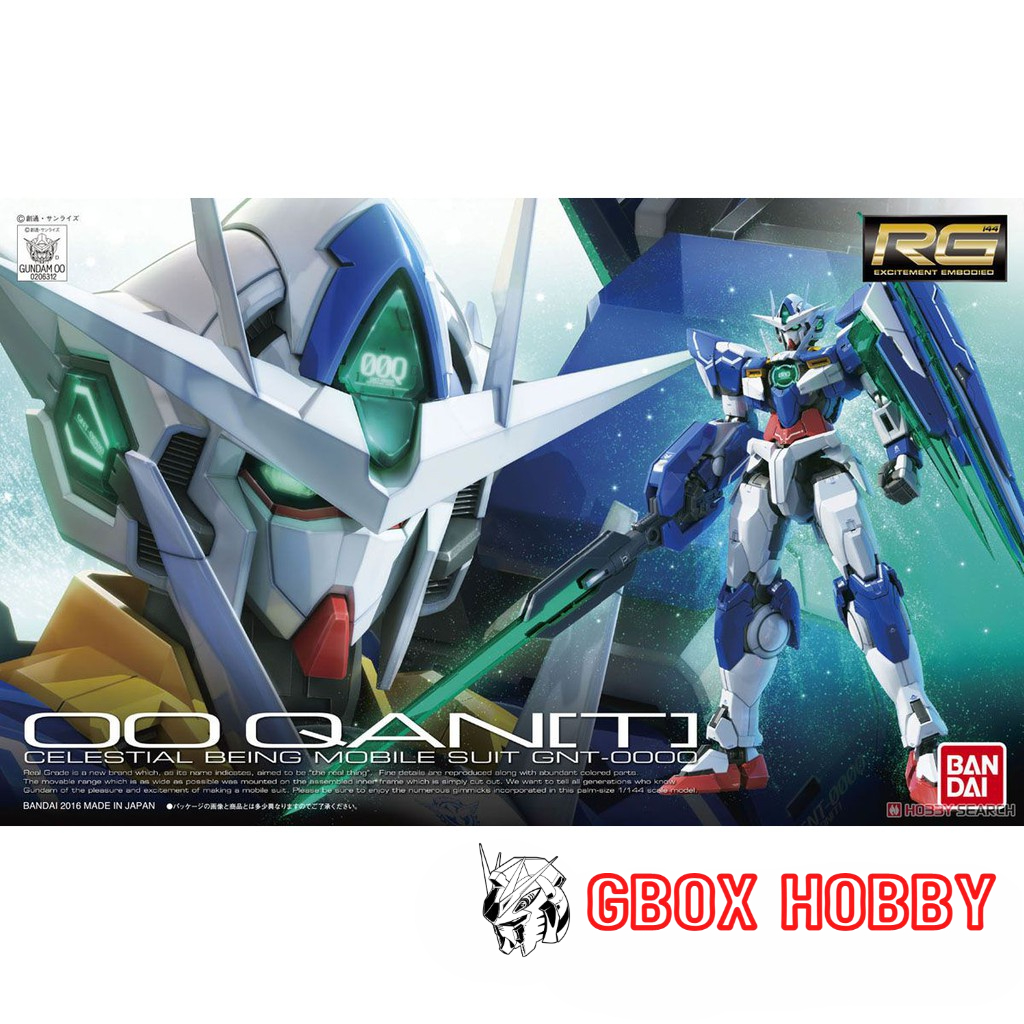 Gundam RG 00 QanT Bandai Mô hình nhựa lắp ráp 1/144