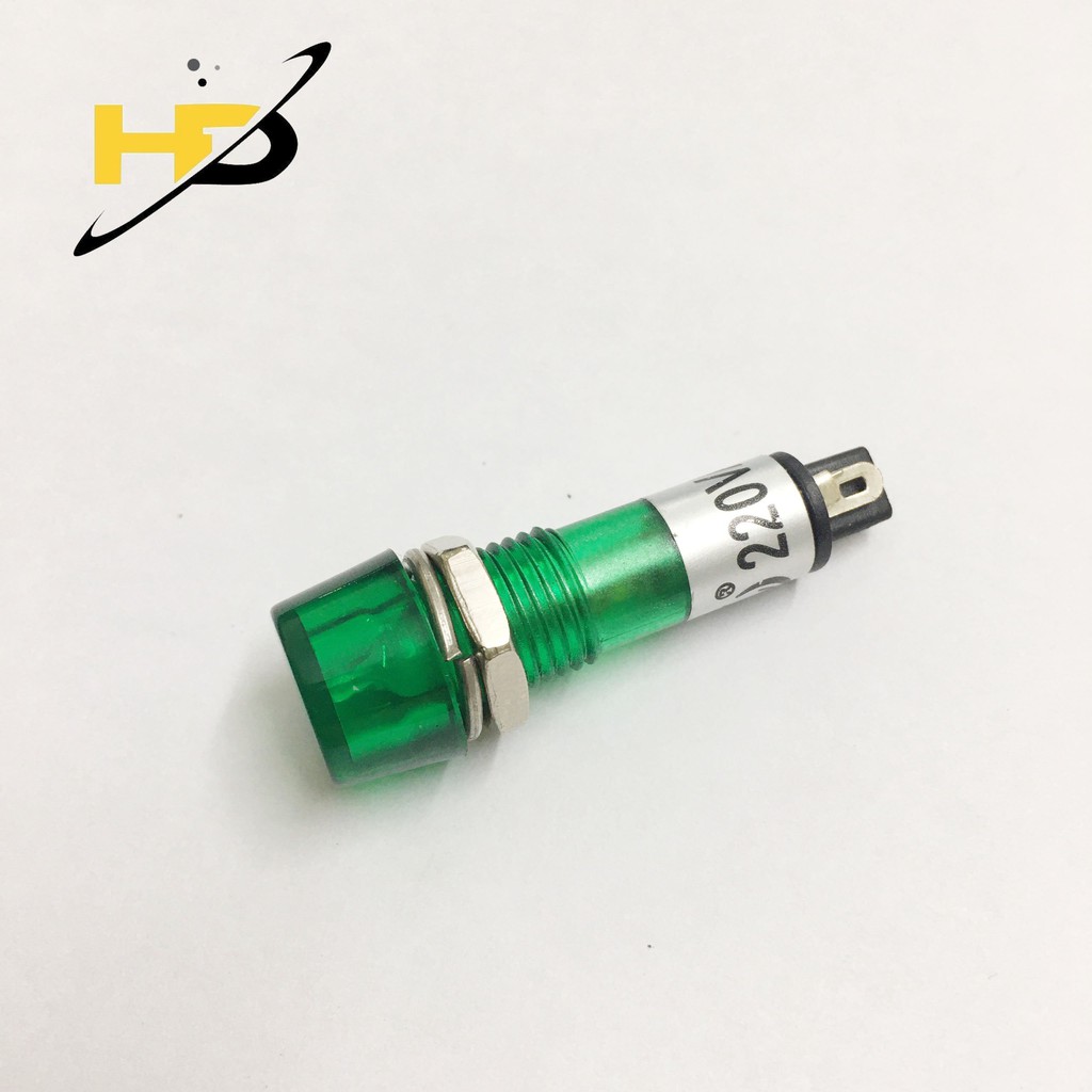 Linh Kiện Điện Tử, Bộ 5 Con Led Đèn Báo Màu Xanh Lá 220V